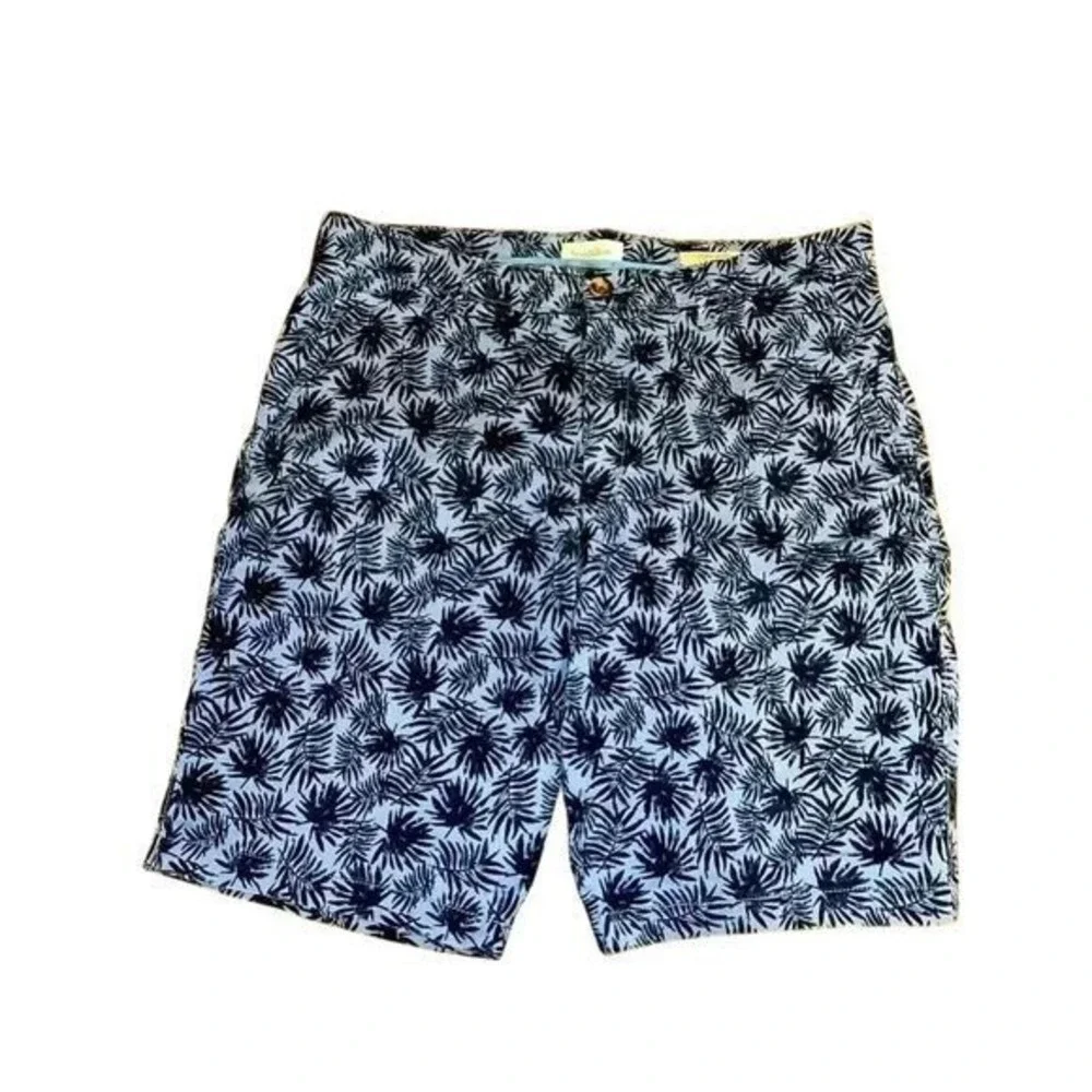 Linden Short Palm Print Tropical Summer Beach Shorts vacation, beach, summer E64
